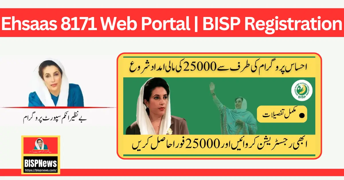 Ehsaas 8171 Web Portal | BISP Registration Check Online 2024