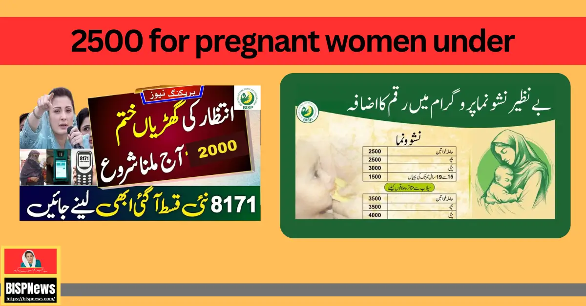 2500 for Pregnant Women Under Ehsaas Nashonuma Program