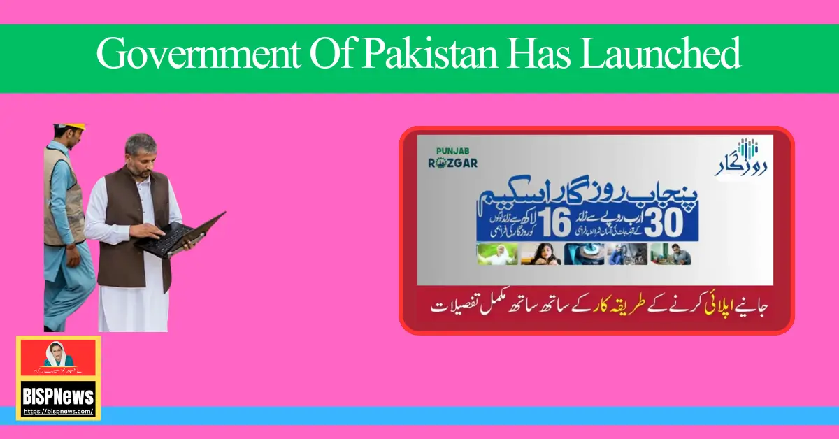 Government Of Pakistan Has Launched Ehsaas Rozgar Scheme