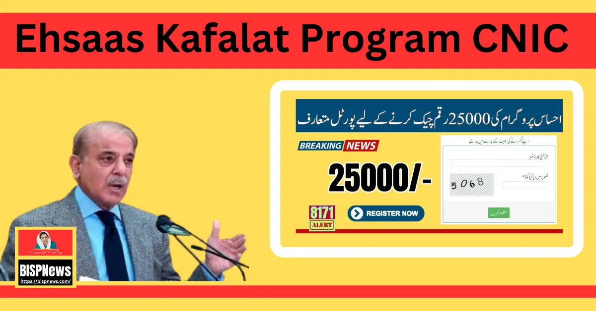Good News: Ehsaas Payment Online Check 25000 By Web Portal