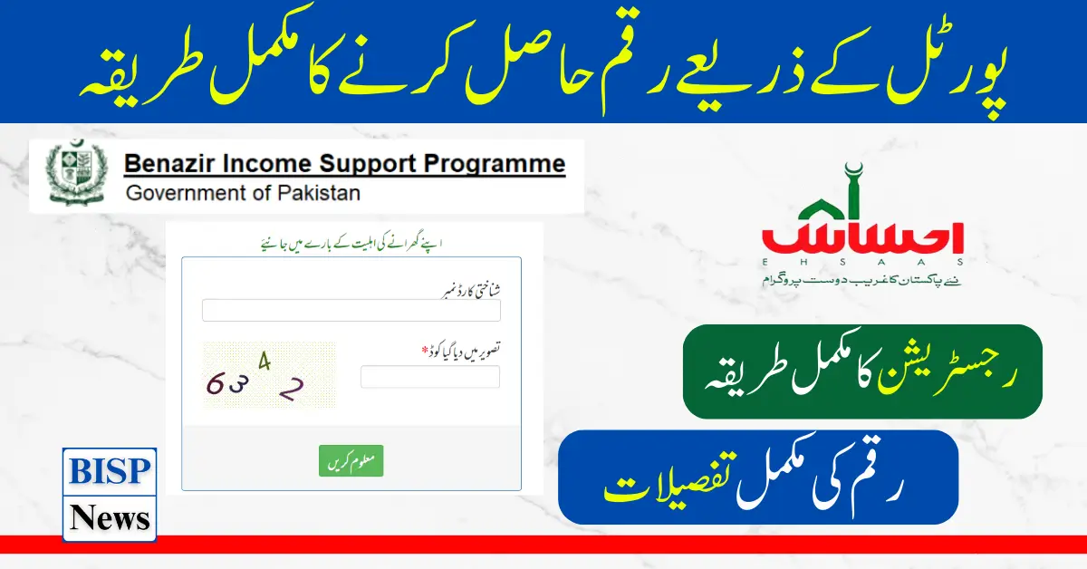 Ehsaas Web Portal 8171 Online Registration Check By CNIC