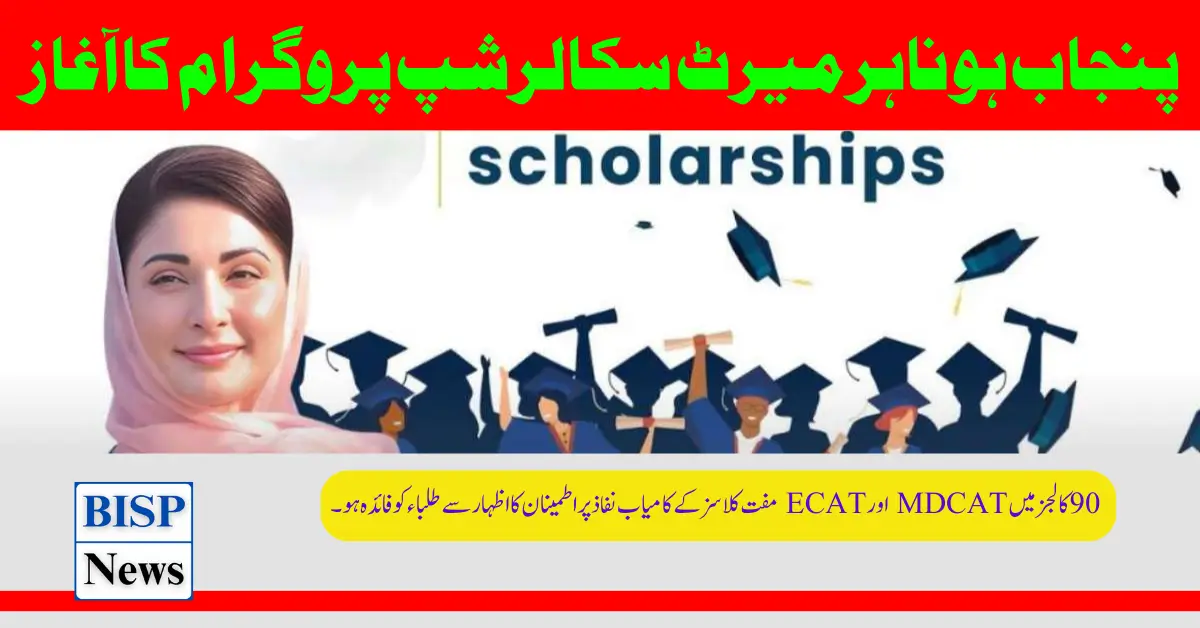 Punjab Honahar Merit Scholarship Program has been launched