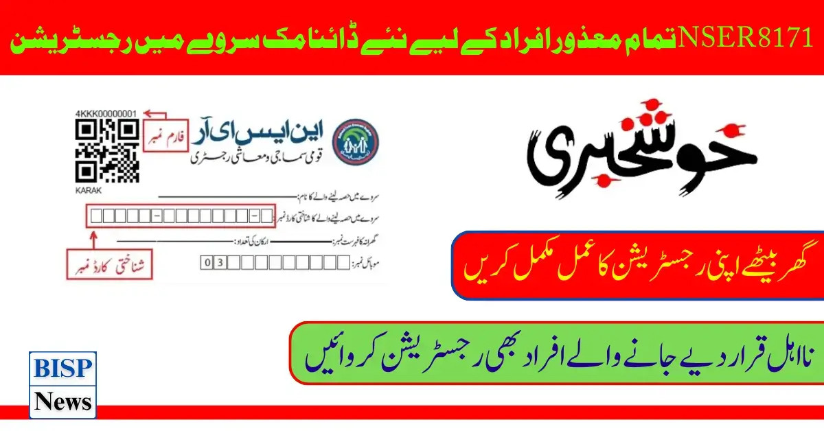 NSER New Dynamic Survey Registration For All Disabled Person In Punjab